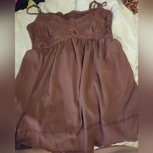 Brown Mini Dress